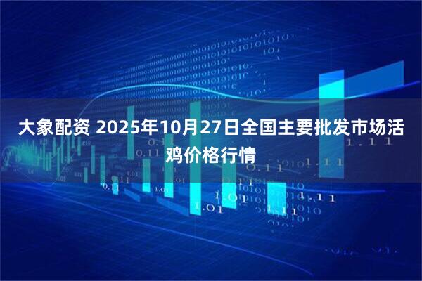 大象配资 2025年10月27日全国主要批发市场活鸡价格行情